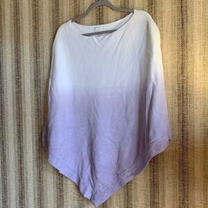 Barefoot Dreams Poncho Sweater One Size Plus Women’s Pullover Winter Purple